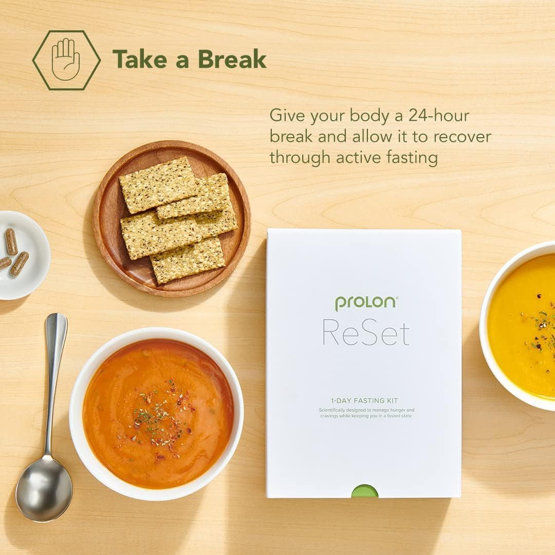 ProLon 1-Day Reset Fasting Kit, Plant-Based Fast with Food - 3 Pack