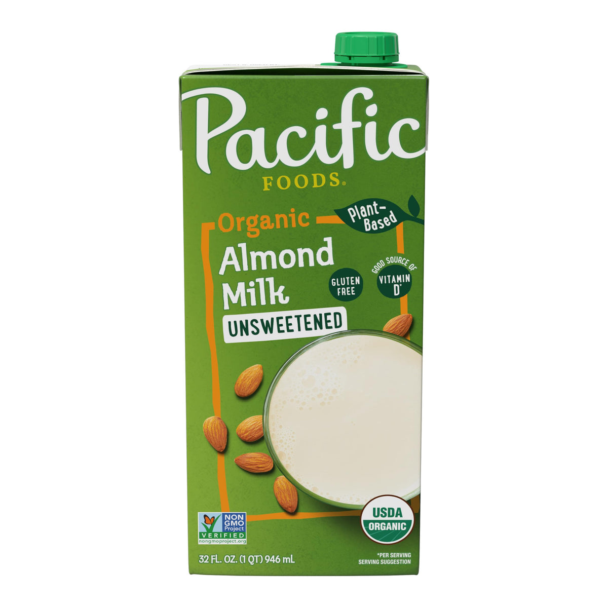 Pacific Foods Hemp Original Plant-Based Beverage, 32 Fl Oz (Pack of 12)