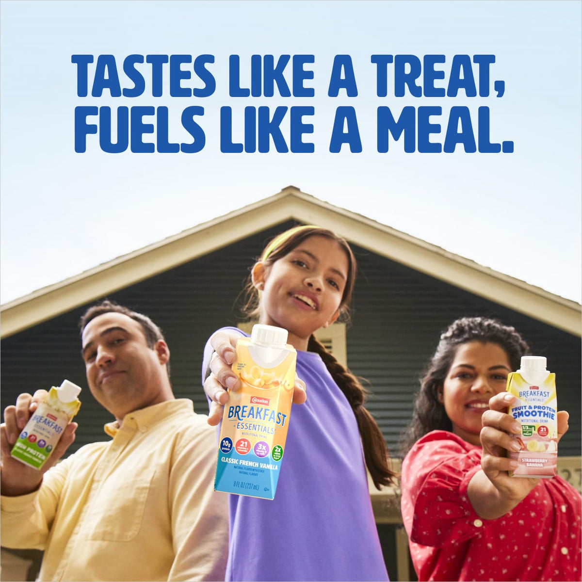 Carnation Breakfast Essentials Ready to Drink with Fiber,Rich Milk Chocolate,8 FL OZ Carton,(Pack of 48)