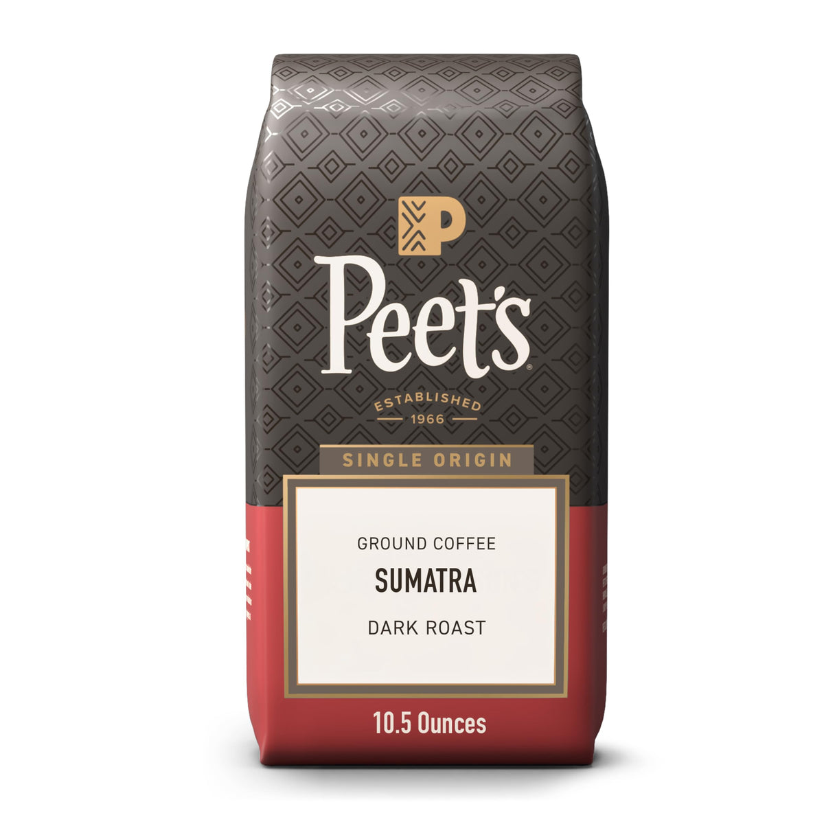 Peet's Coffee Ground Coffee Dark Roast, Organic French Roast, 18 Ounces