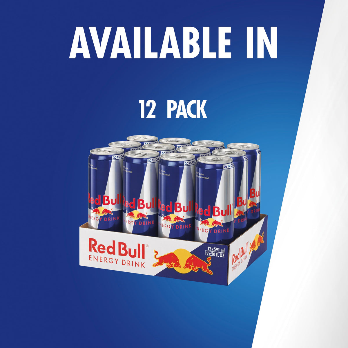Red Bull Energy Drink | contains caffeine, taurine, B-vitamins, sugar, and water, 16 fl oz, pack of 12 cans