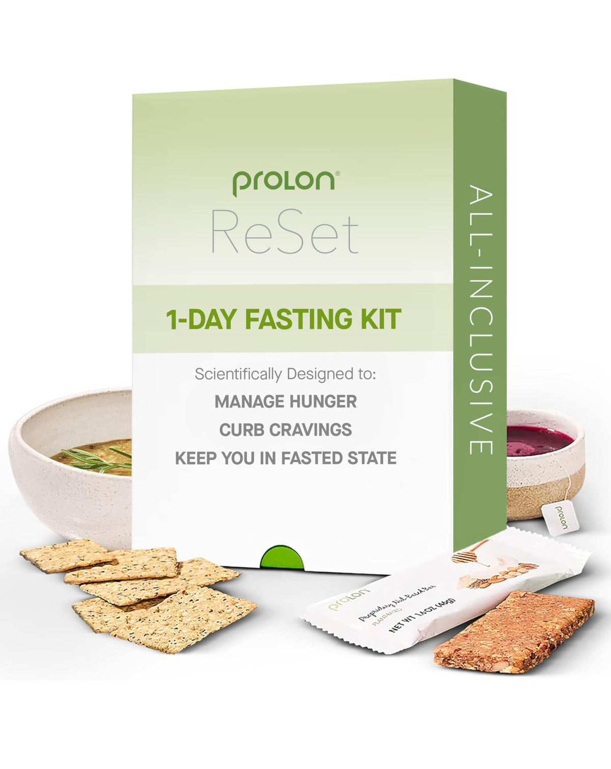 ProLon 1-Day Reset Fasting Kit, Plant-Based Fast with Food - 3 Pack