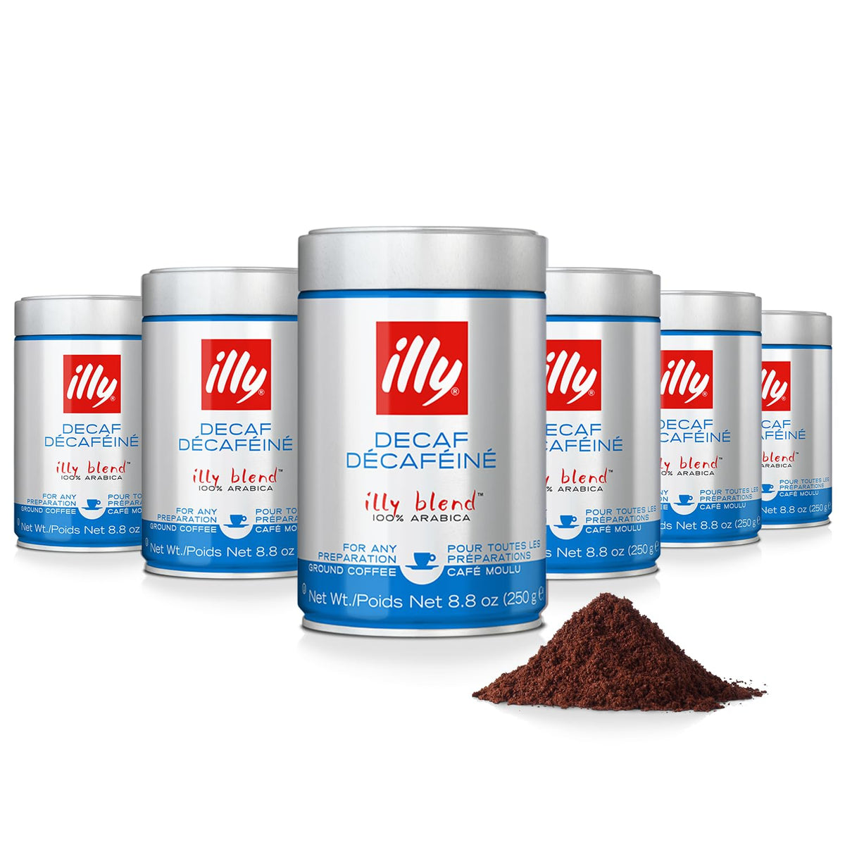 illy Ground Espresso Coffee, Classico Medium Roast, 8.8 oz