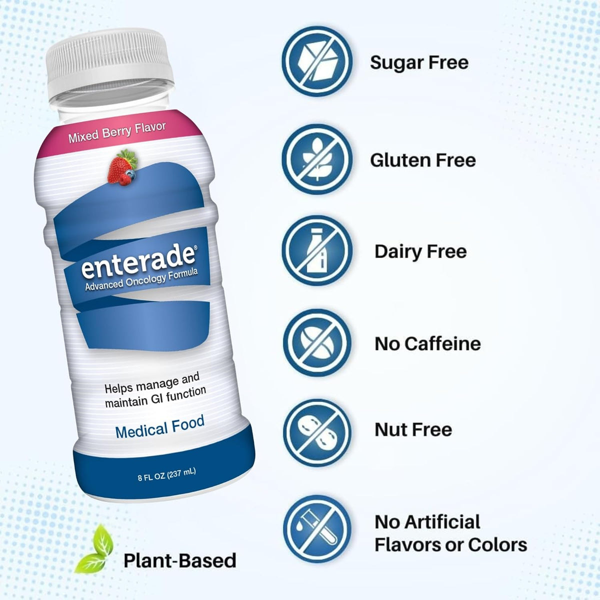enterade Advanced Oncology, Mixed Berry, Liquid, 8 oz, 12 Bottles