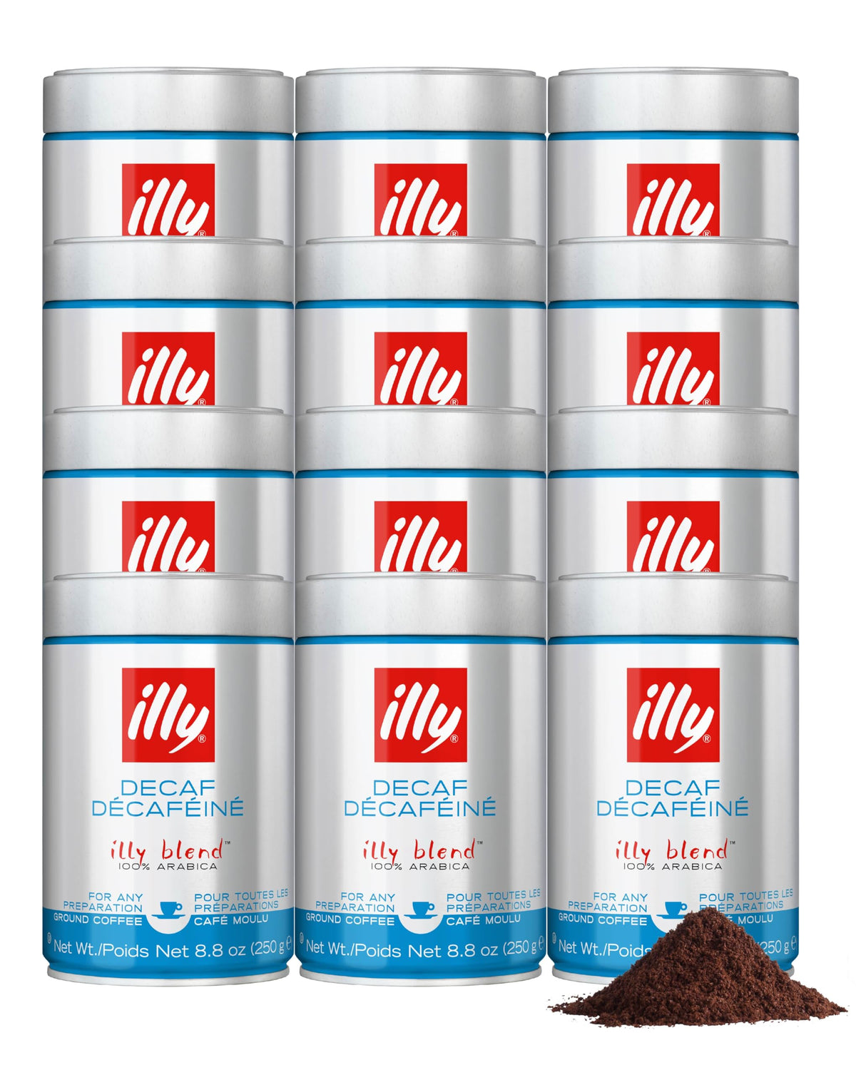 illy Ground Espresso Coffee, Classico Medium Roast, 8.8 oz