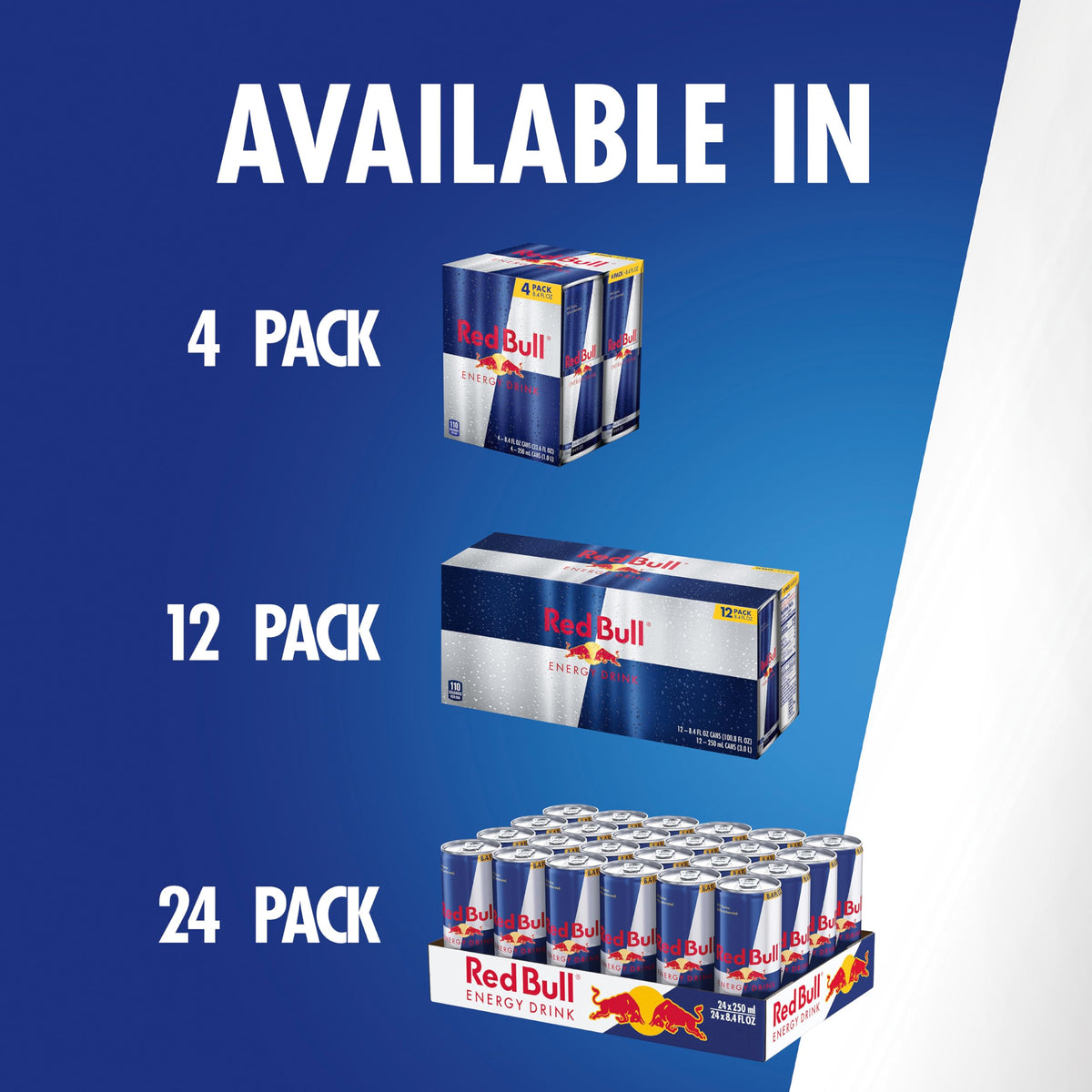 Red Bull Energy Drink | contains caffeine, taurine, B-vitamins, sugar, and water, 16 fl oz, pack of 12 cans