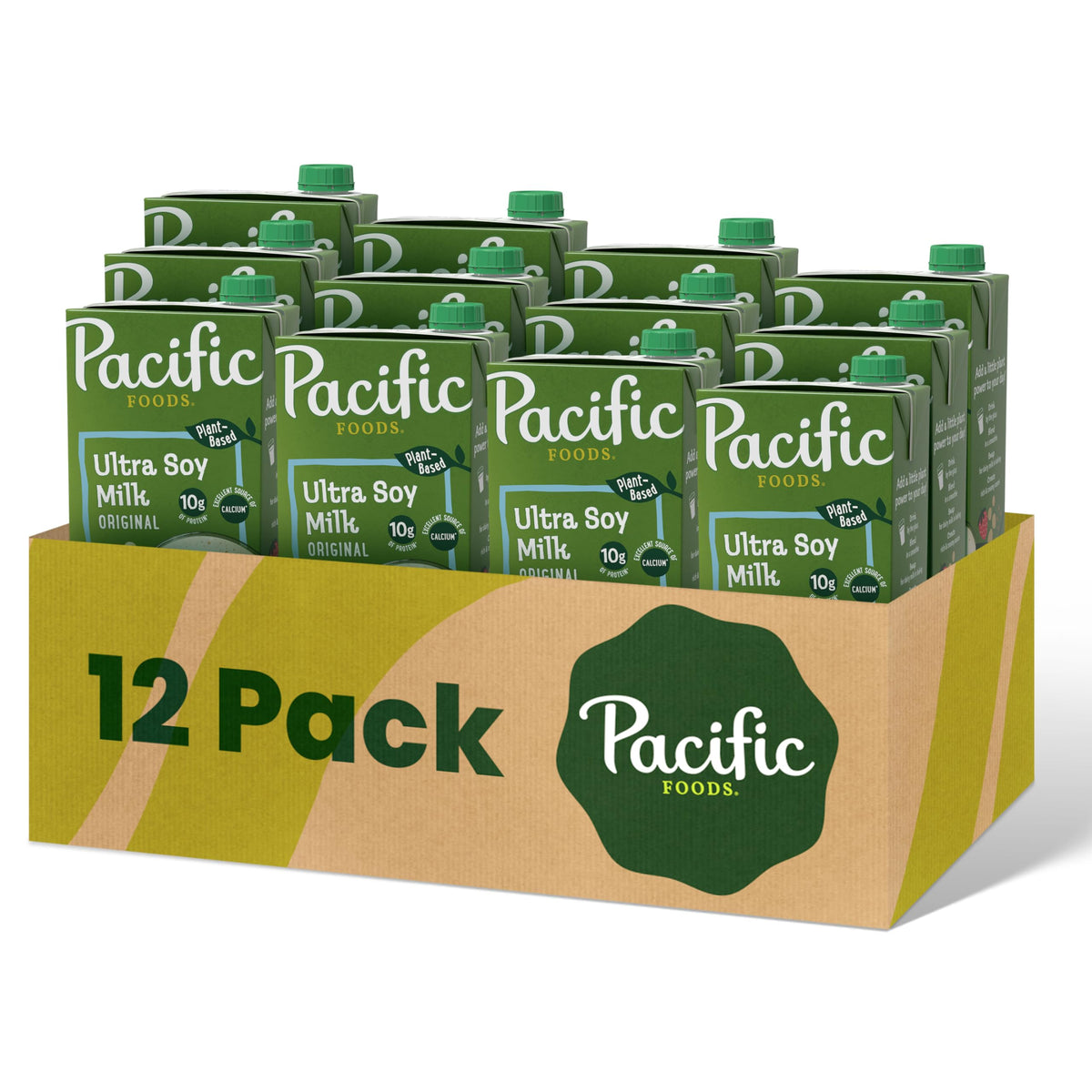 Pacific Foods Hemp Original Plant-Based Beverage, 32 Fl Oz (Pack of 12)