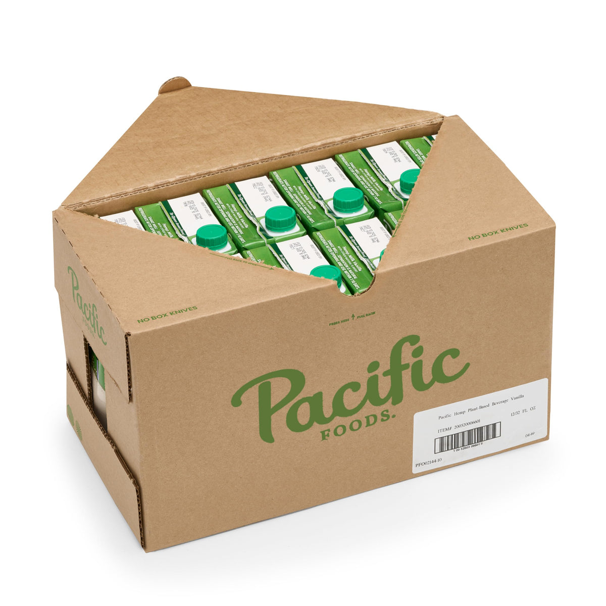 Pacific Foods Hemp Original Plant-Based Beverage, 32 Fl Oz (Pack of 12)