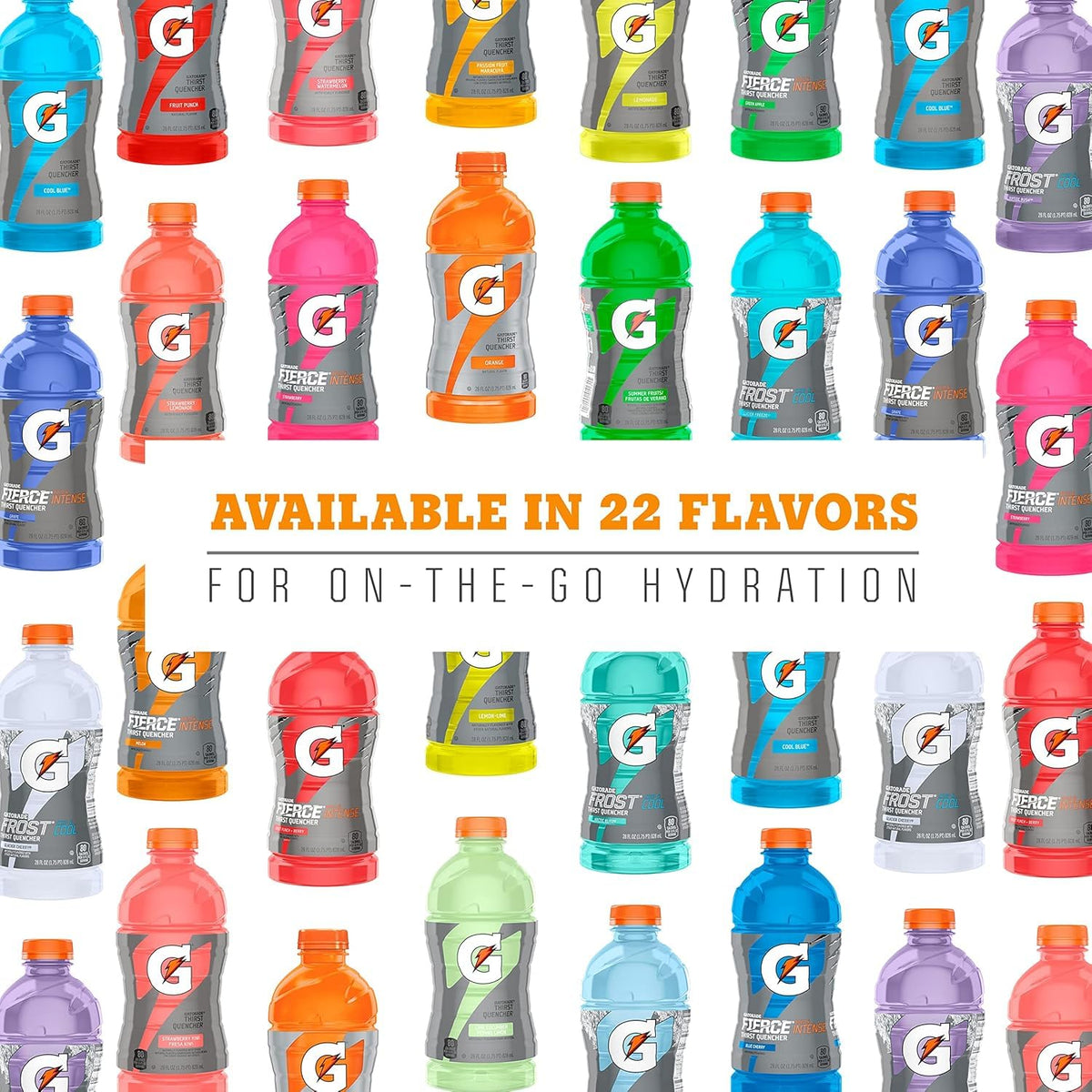 Gatorade Thirst Quencher Sports Drink, Variety Pack, 12 Fl Oz (Pack of 18)